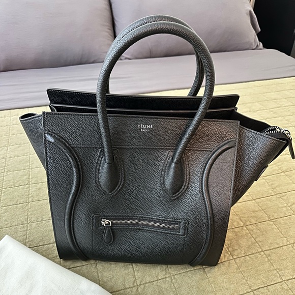 Celine Handbags - Celine Mini Luggage Black